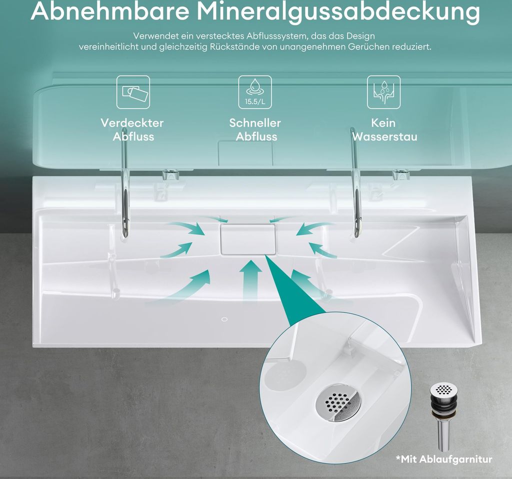 Mai & Mai Waschbecken Aufsatzwaschbecken Weiß Produktbild 3