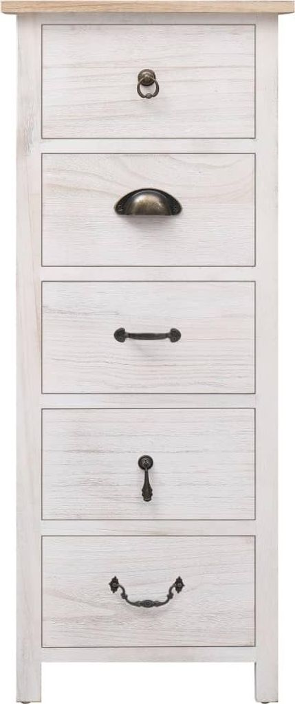 vidaXL Bočná skrinka 35x25x87 cm z masívneho dreva Obrázok produktu 
