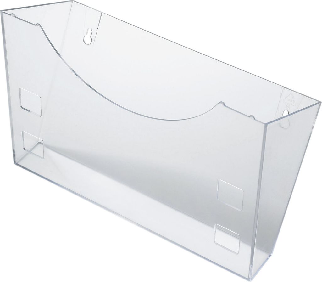 helit Wandhalter für Prospekthalter glasklar