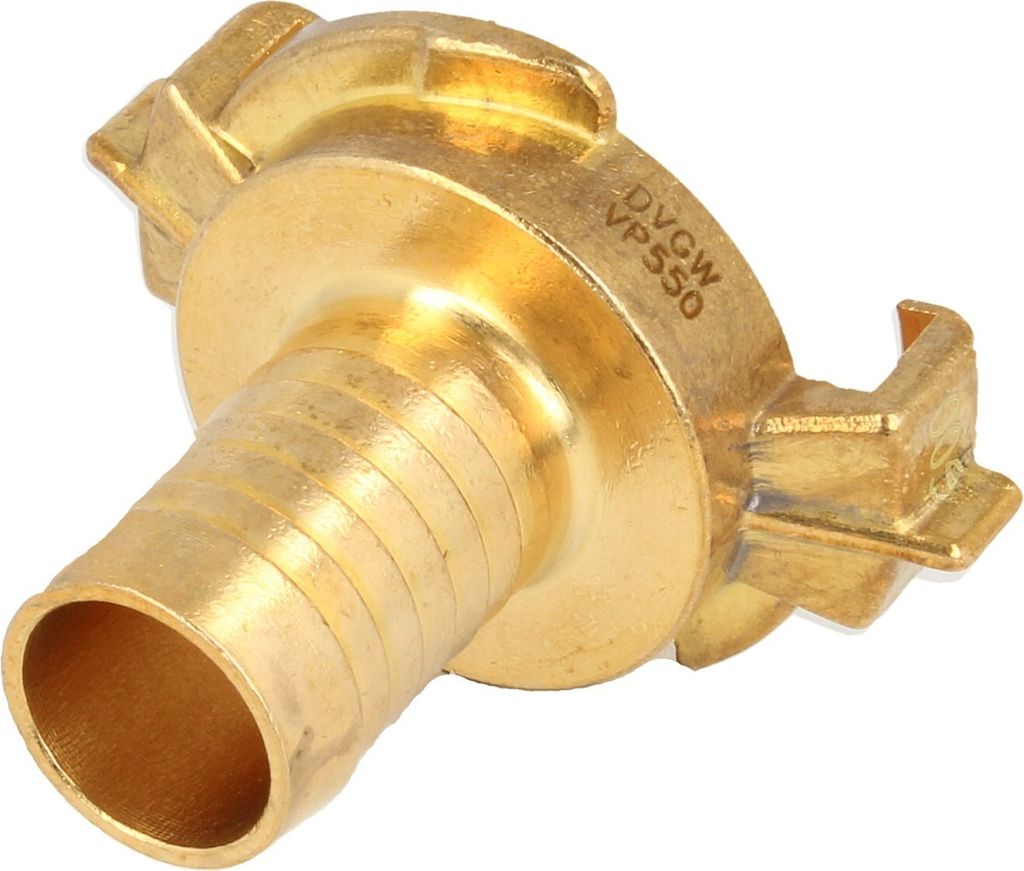 Schnellkupplung - 3/4 Zoll (19 mm) Schlauchstutzen-Schlauchstück mit DVGW Trinkwasserzulassung