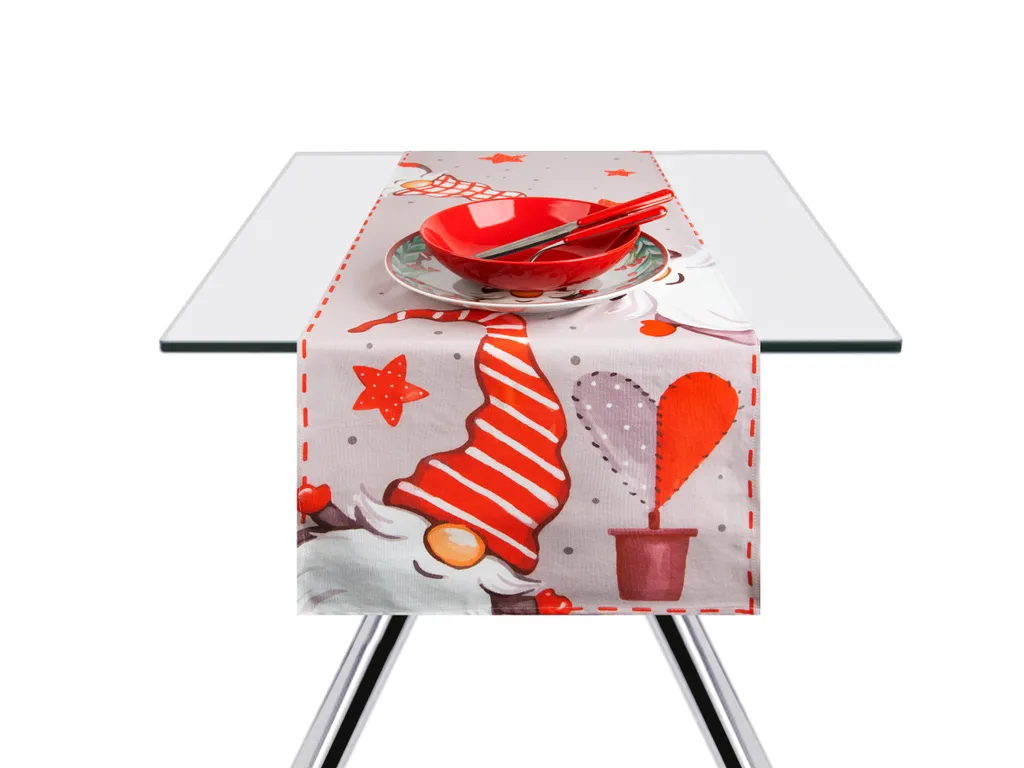 Excelsa Gnomo Chemin de Table en Coton Multicolore 140x45 cm - 3