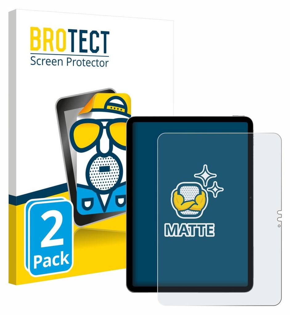2x BROTECT Schutzfolie für Apple iPad Air 11" M4 2026 (Hochformat) Displayschutz Displayschutzfolie Folie Matt Entspiegelungsfolie
