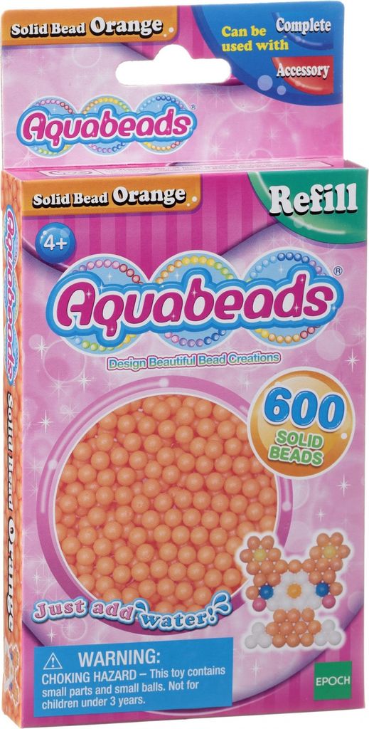 Aquabeads 32518 Perlen orange - Nachfüllpack
