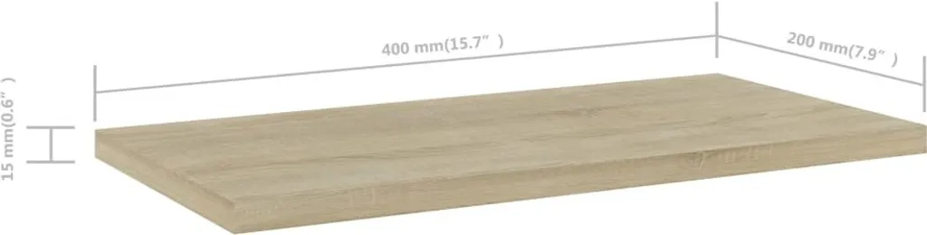 Optimisez votre espace avec ce panneau de bibliothèque 4 pcs chêne - 5