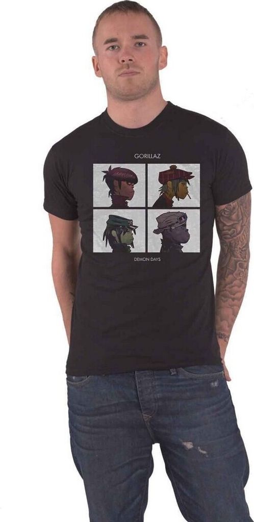 Gorillaz - "Demon Days" T-Shirt für Herren/Damen Uni RO3811 Produktbild 