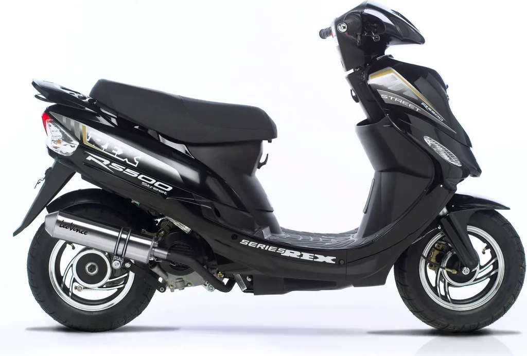 Système Échappement LeoVince Complet Inox pour Scooter Baotian 50 4T