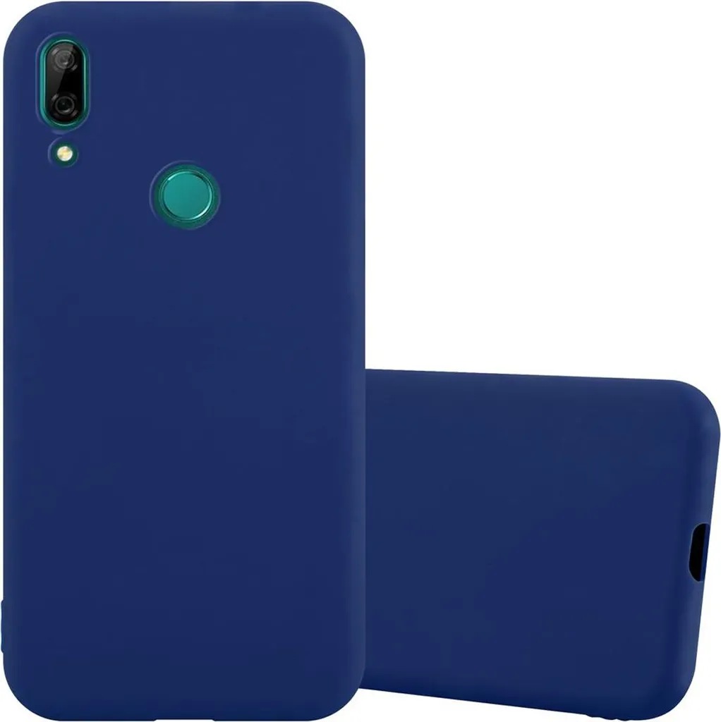 Cadorabo Cover Elegante Huawei P SMART Z - Blu Navy Silicone TPU