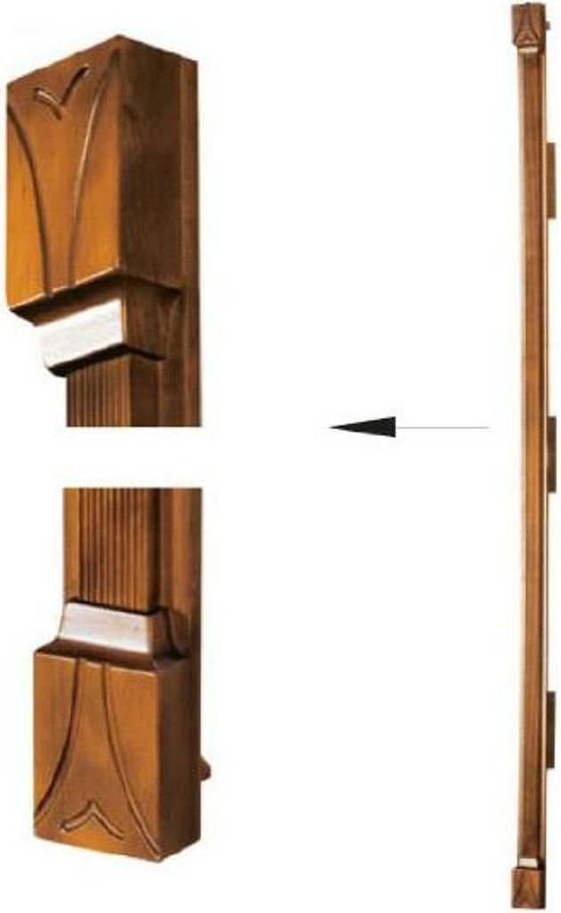Klassische Pfeiler Abschlußsatz für Schrank Schrankwand System SE-st-A-N Pfeiler