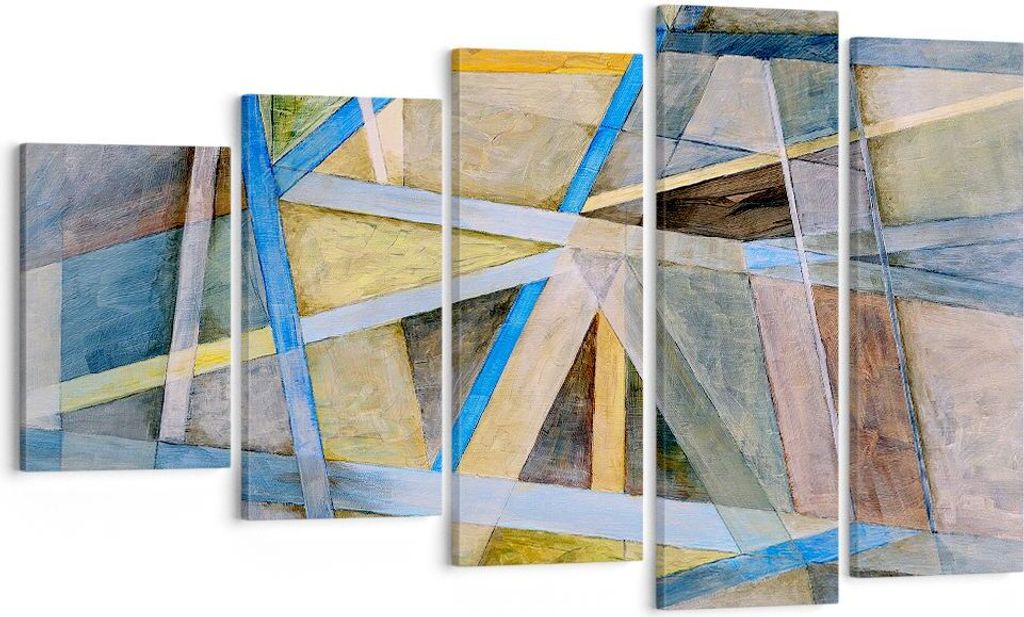 Bild auf Leinwand - Leinwandbild - Abstraktion modern - 100x60cm - Wand Bild - Wanddeko - Leinwanddruck - Bilder - Kunstdruck - Wanddekoration - Le...