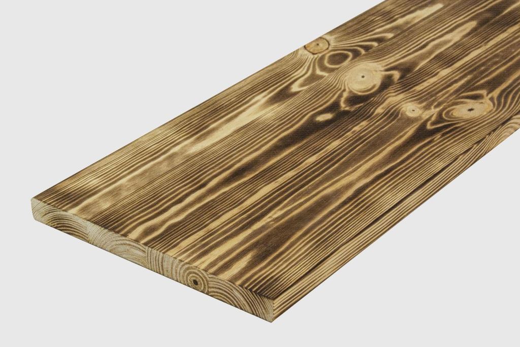 Rettenmeier Leimholzplatte Kiefer geflammt 120 x 30 x 1,8 Produktbild 