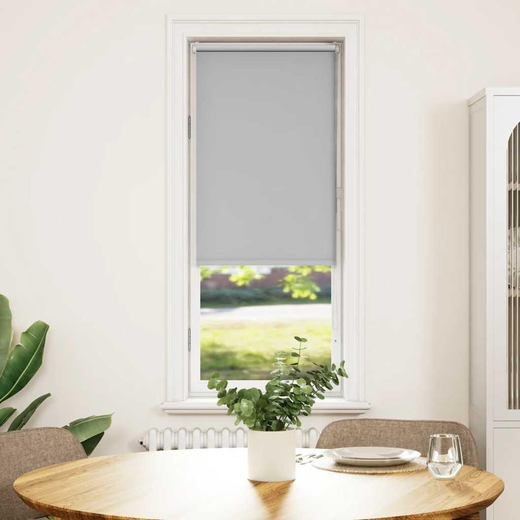 vidaXL Verdunkelungsrollo Hellgrau 55x150 cm Stoffbreite 50,7 cm
