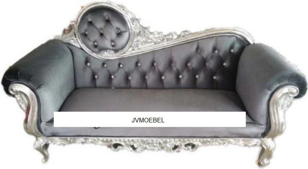 Thron Sessel Königlicher Polster Chesterfield Samt 2 Sitzer Antik Stil Stühle