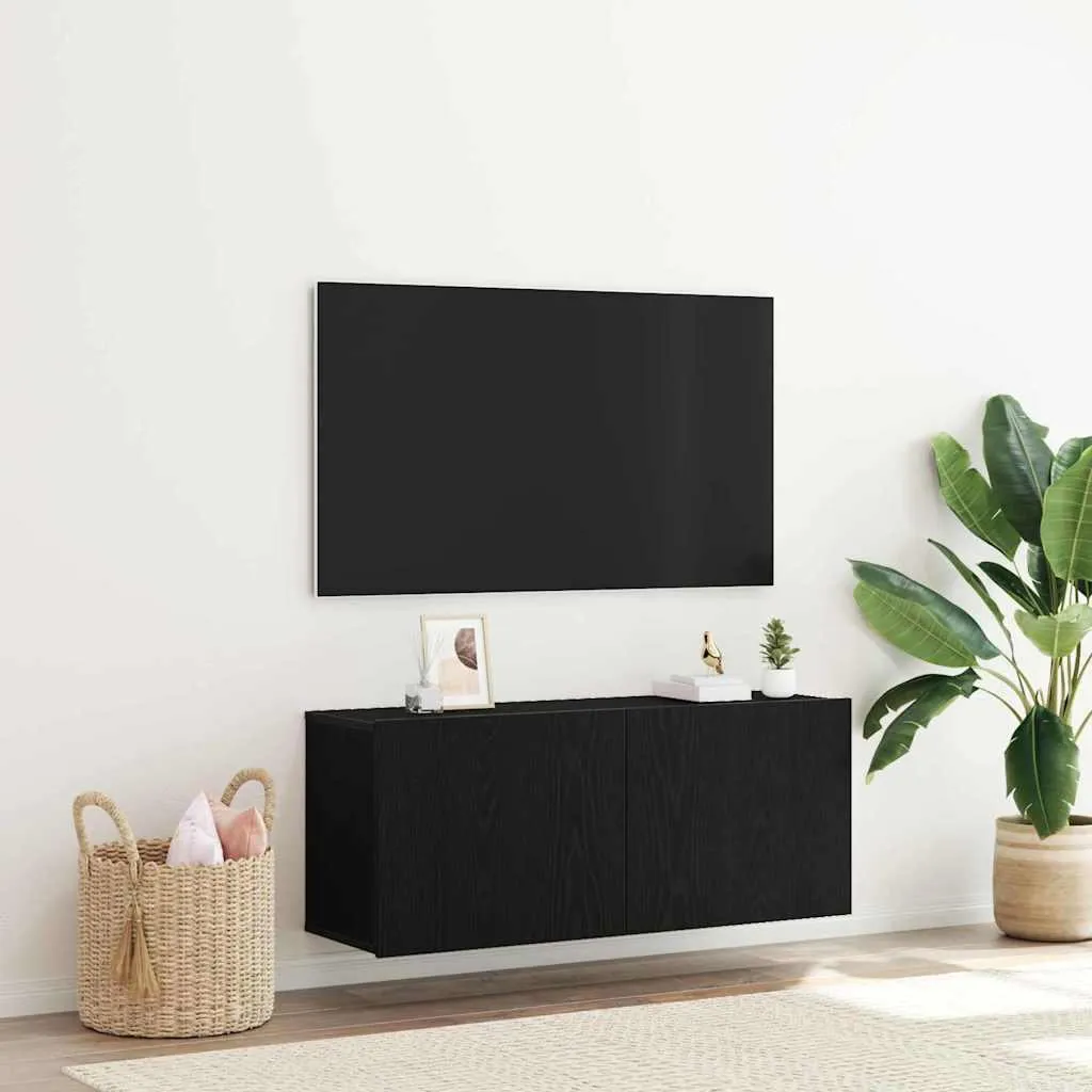 Maison Exclusive Mobile TV 100cm Nero Rovere - Tradizione e Innovazione