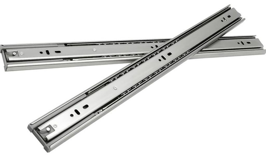 Jopassy Schubladenführungen Schubladenschienen Auszüge Schiene 45mm Schiene schmal Vollauszug 350mm 6 Stück