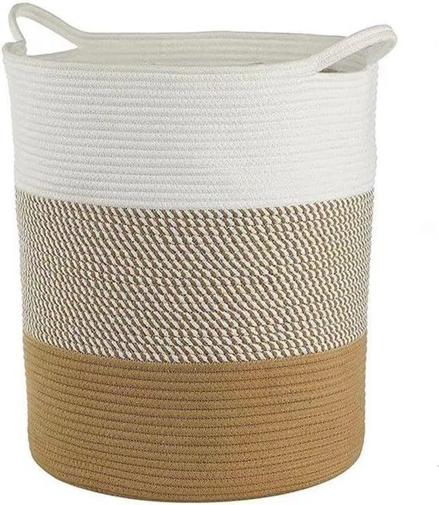 Panier de Rangement Grande Capacité 42x45 cm avec Poignées Renforcées