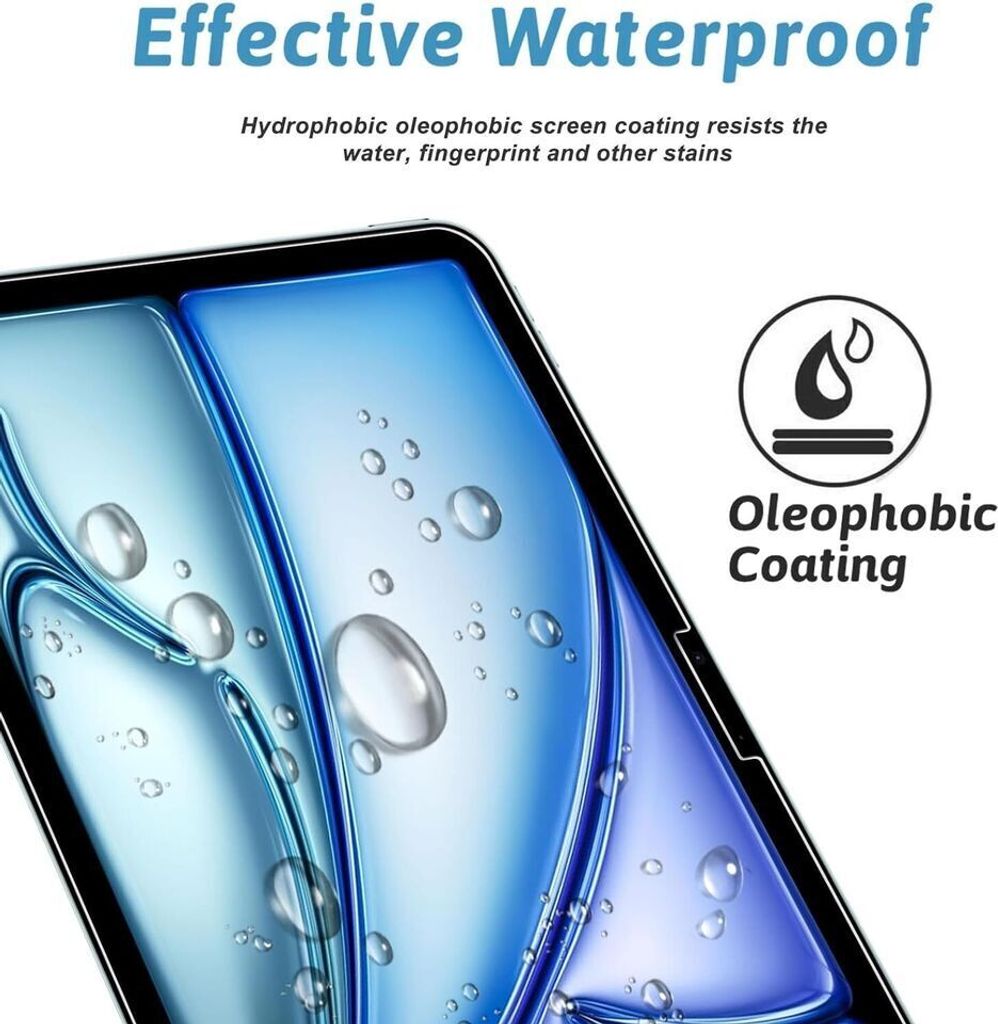 2X Schutzglas für Apple iPad Air 2024 11″ Zoll Display 6. Produktbild 5