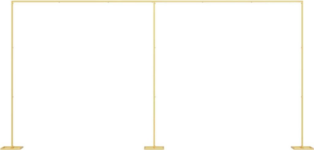 vidaXL Arco nuziale dorato 657 x 35 x 300 cm in acciaio Immagine del prodotto 