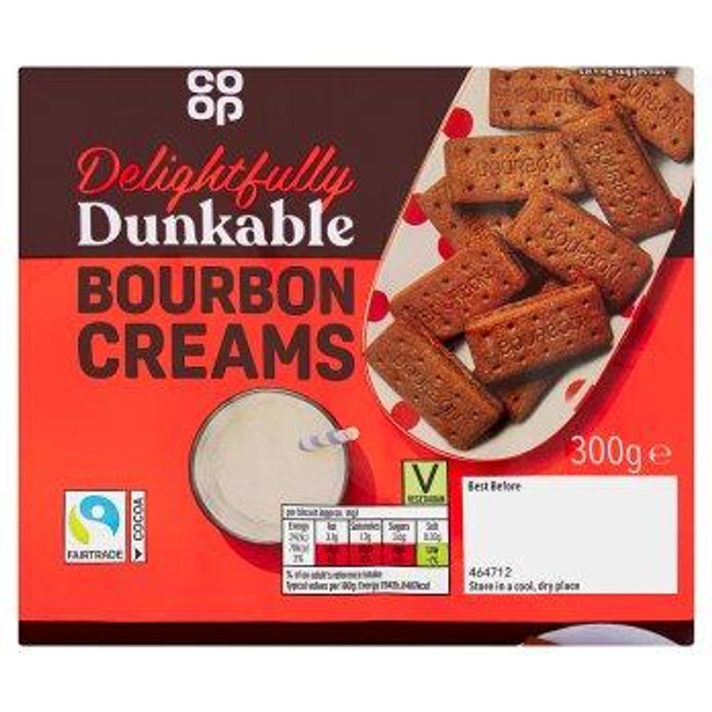 Co-op Bourbon Creams - 300g - Schoko Doppelkekse Produktbild 
