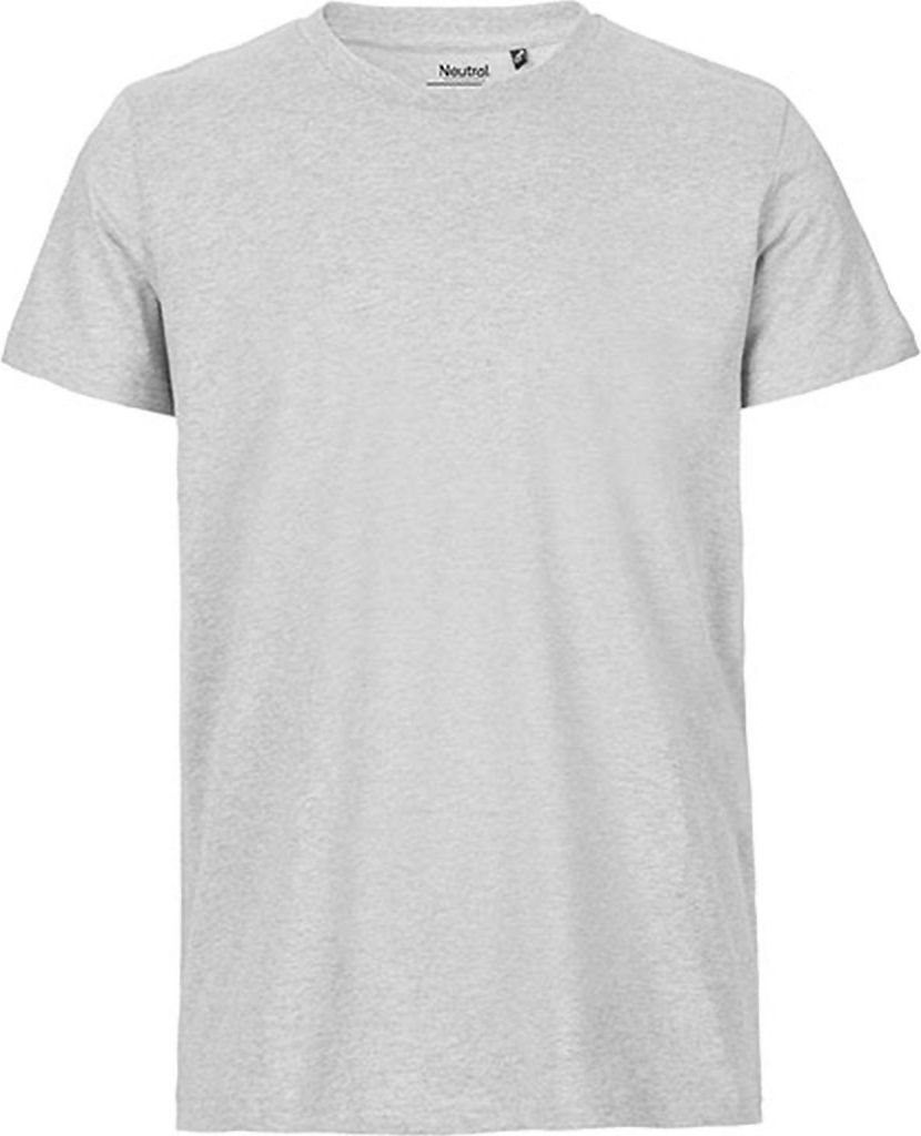 Neutral O61001 | Mens Fitted T-Shirt +GOTS- - Farbe: Ash Grey - Größe: S