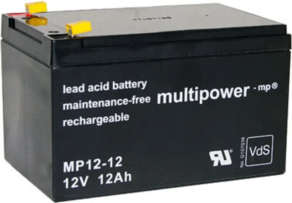 Remplacer batterie alarme HS par Multipower MP12-12 12V 12Ah VdS G114091