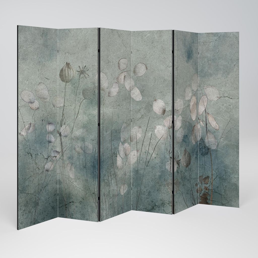 SpaceRebels Paravent Raumteiler - 6-teilig Raumtrenner, Druck 1-Seite - Raumtrenner - Trennwand Wohnung - Room Divider - Spanische Wand Deko Modern...