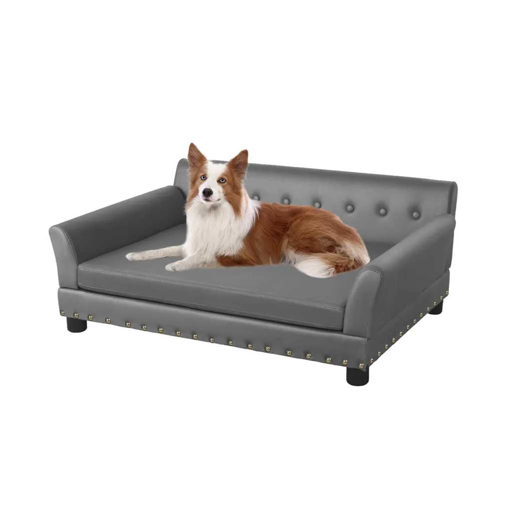 Divan chien respirant en cuir microfibre : siège orthopédique FATIVO L