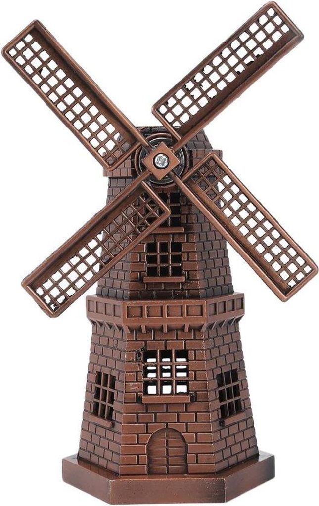 Rote Bronze Windmühle Dekoration Garten Figur