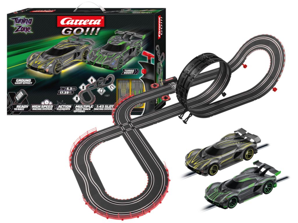 Carrera GO!!! Autorennbahn Set Tuning Zone | spannender Produktbild 