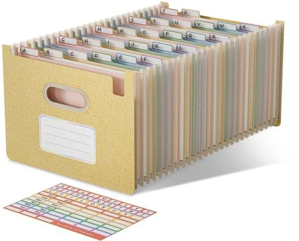 Rangement bureau A4 contre le désordre : trieur 26 poches stable