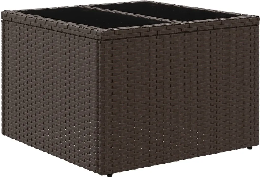 Tavolo SYFAX Polyrattan Marrone 55x55 cm - Robusto e Facile