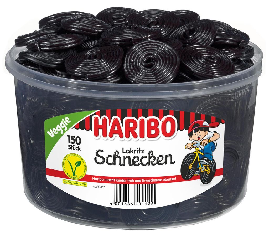 Haribo ślimaki lukrecjowe 150 ślimaki lukrecjowe pikantne Zdjęcie produktu 
