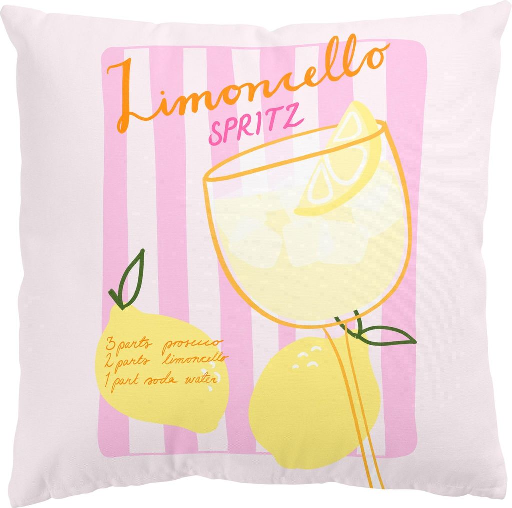 Dekokissen Buchstaben & Zahlen drinnen / Indoor Zierkissen Samt waschbar Design gelb Pop Art Sofakissen mit Füllung