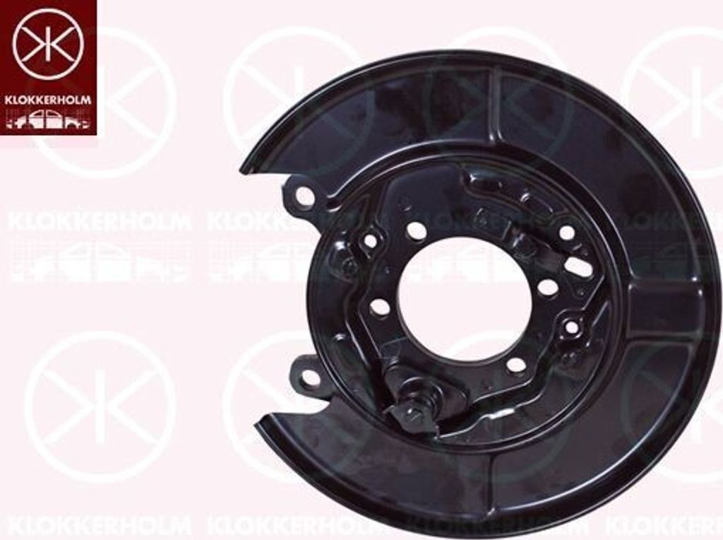 KLOKKERHOLM Spritzblech Bremsscheibe für NISSAN Qashqai / Qashqai +2 I (J10, NJ10) Hinten Rechts 1617878 Ankerblech