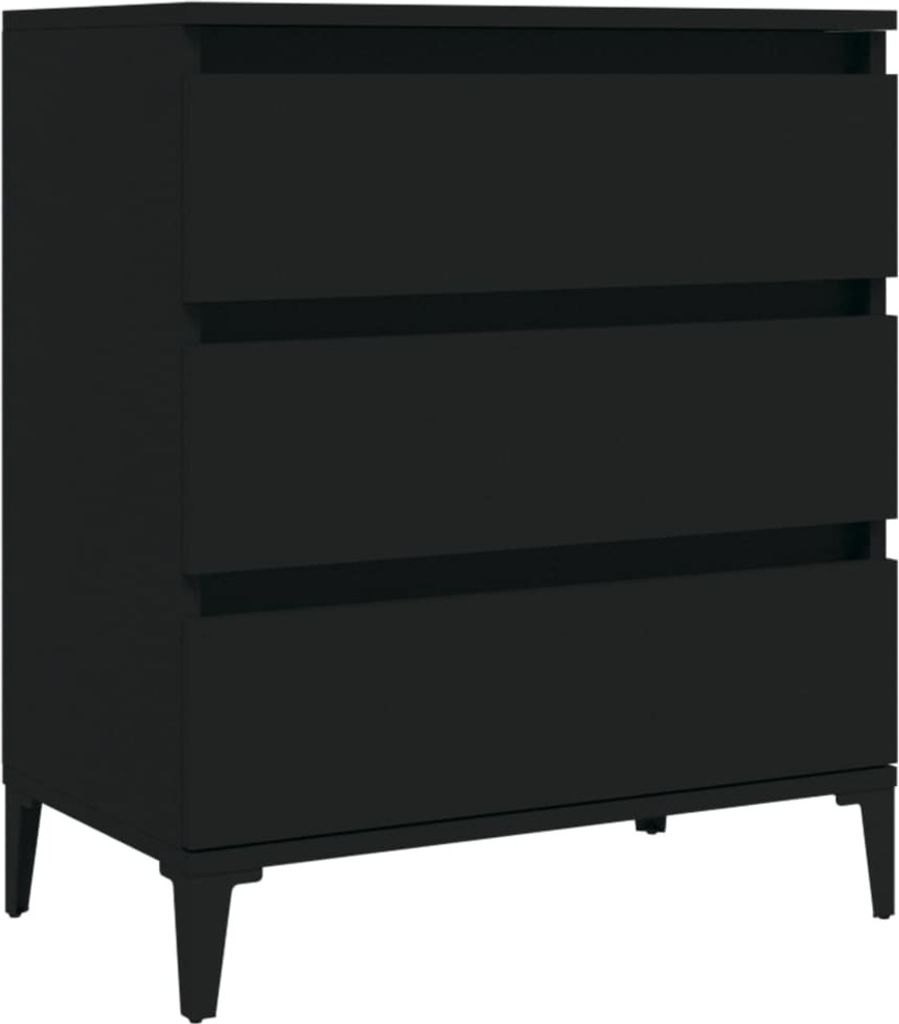 Sideboard Schwarz 60x35x70 cm Holzwerkstoff