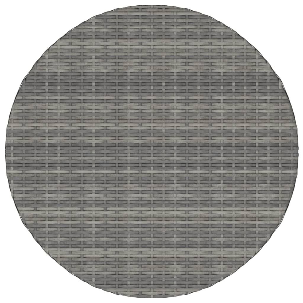 Möbel Esstisch/Outdoor Tisch - Gartentisch - moderne Design - Balkontisch - Grau 70x70x73 cm Poly Rattan Top7459435
