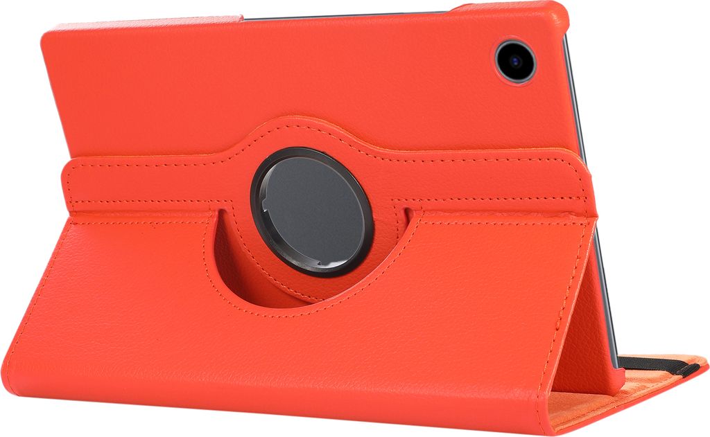 Hoozey - Tablet-Hülle geeignet für Samsung Galaxy Tab A8 (2022 / 2021) - 10.5 Zoll - Auto/Wake Funktion - Schwenkbares Bookcase - Orange