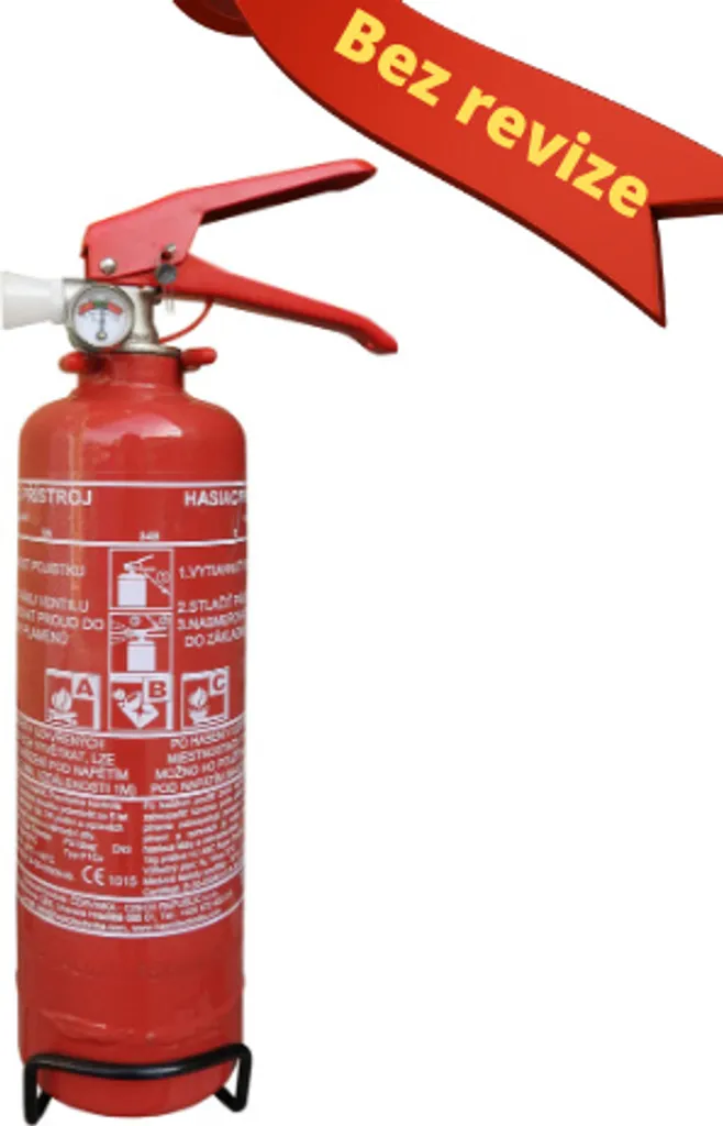 Estintore 1kg Polvere per Auto P1 CE - Design Compatto e Sicuro