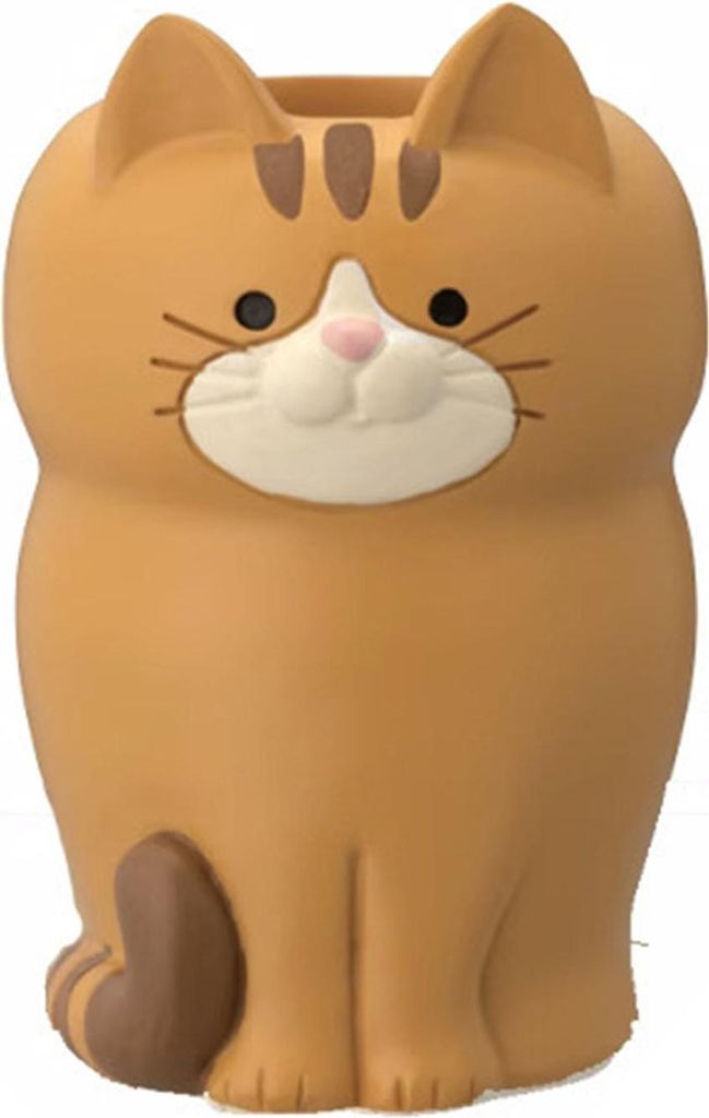 Multifunktionaler Katzenornament-Halter für Handy, Tablet, Brille und Stift – Schreibtischdekoration für Zuhause