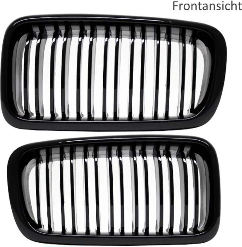 Calandre double barre pour BMW Série 7 E38, look sport 1994-2002