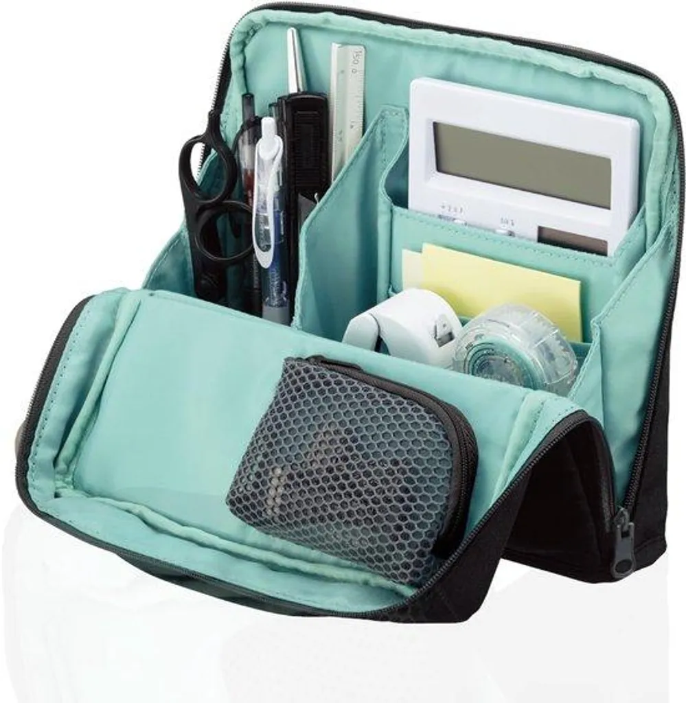 Trousse noire grande capacité à rabat KAHA-HB11D en tissu haute densité