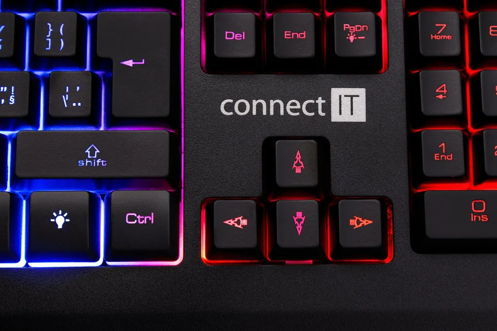 CONNECT IT BATTLE RNBW Clavier AZERTY avec Rétroéclairage LED Rainbow