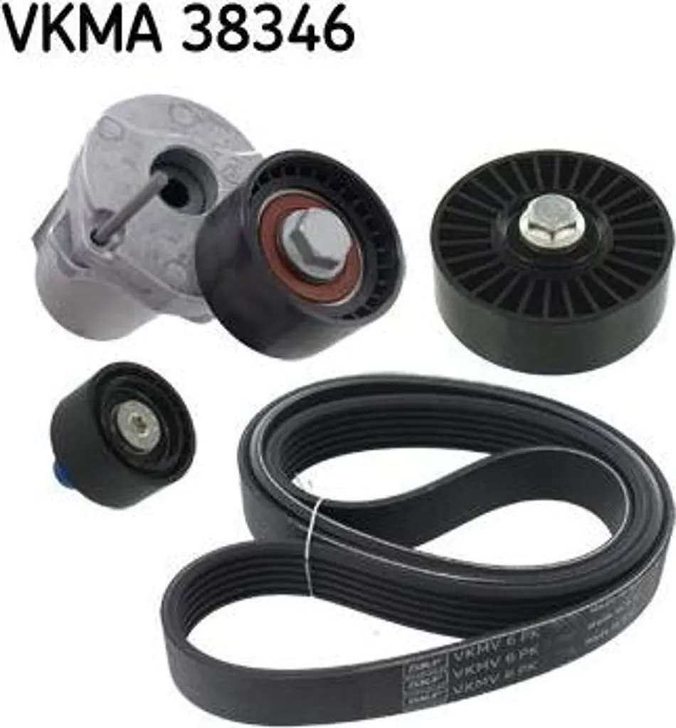 SKF VKMA 38346 Jeu de Courroies Trapézoïdales OE 11287556251 pour BMW Série 1