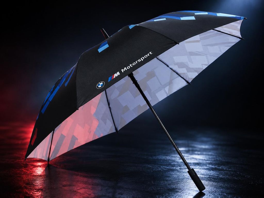 BMW Motorsport Stockschirm Regenschirm Automatiköffnung Produktbild 
