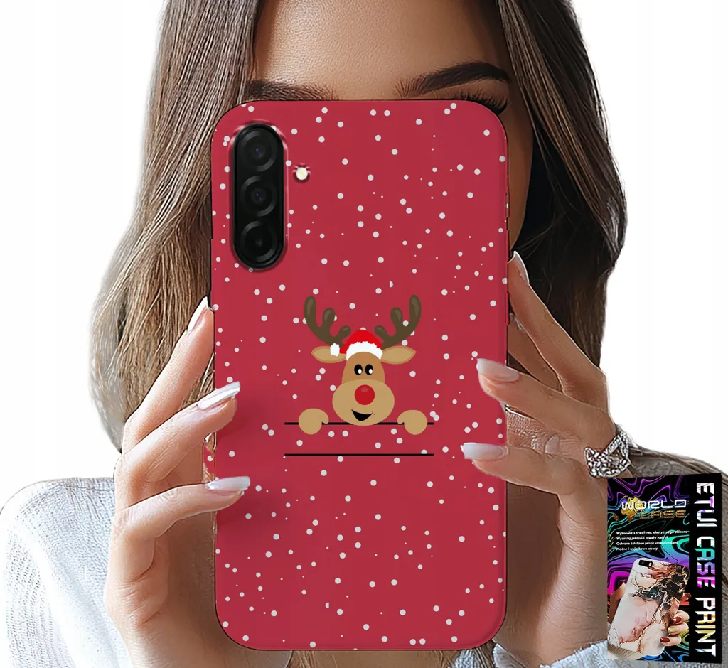 Offerta Natale Cover Samsung A36 5G Renna + Vetro Temperato Gratis