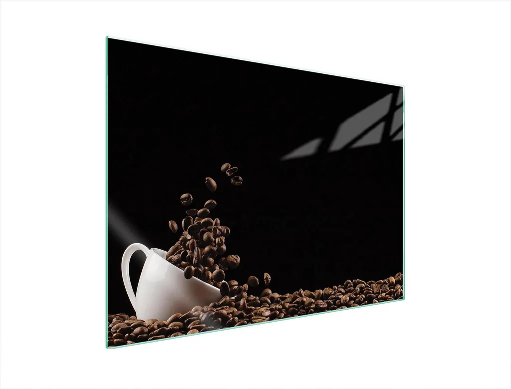 Piastra Vetro Protettiva 70x52 Forno e Cottura - Design Caffè 4mm