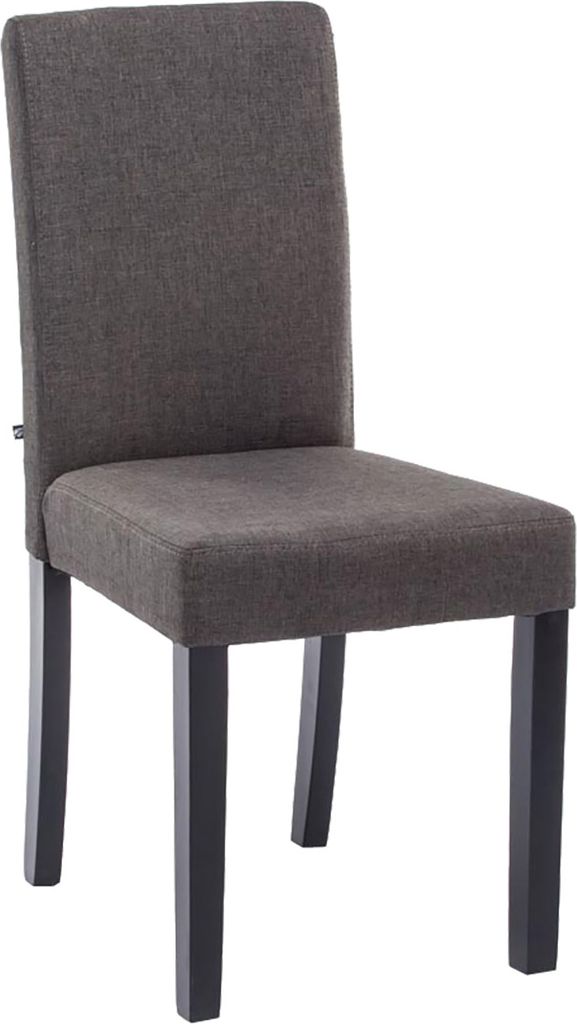 Esszimmerstuhl HLO-CP25 Stoff schwarz dunkelgrau