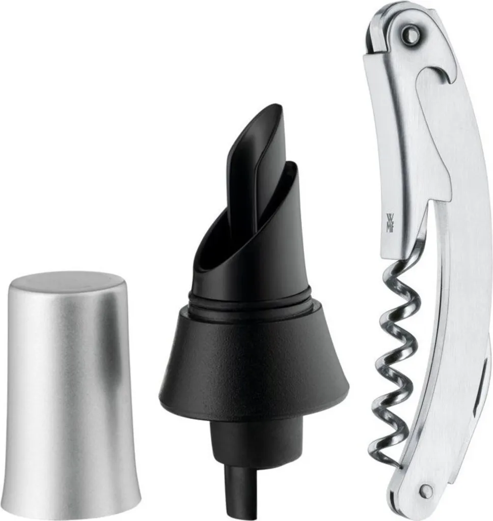 WMF Clever & More Set Barman: Cavatappi e Versatore Vino Cromargan
