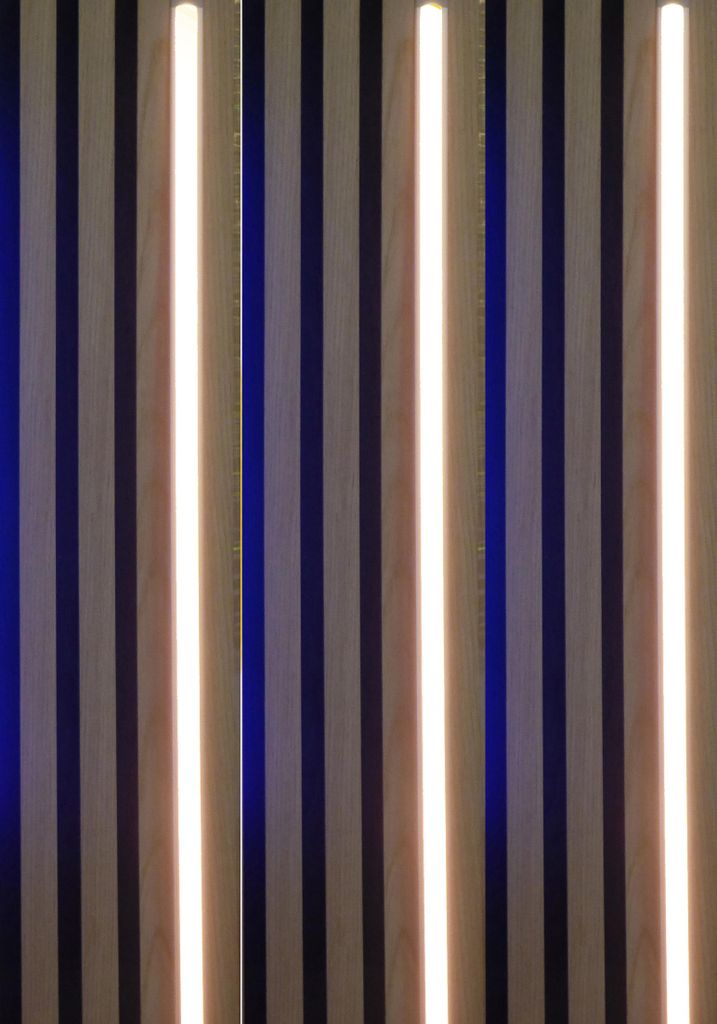 3532 LED Leuchte Akustik Paneel 4x50cm Netzteil Kalt Weiß Produktbild 