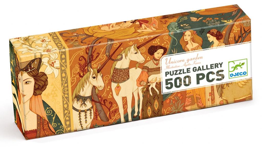 Puzzle Galleria Giardino con unicorni, Djeco Immagine del prodotto 