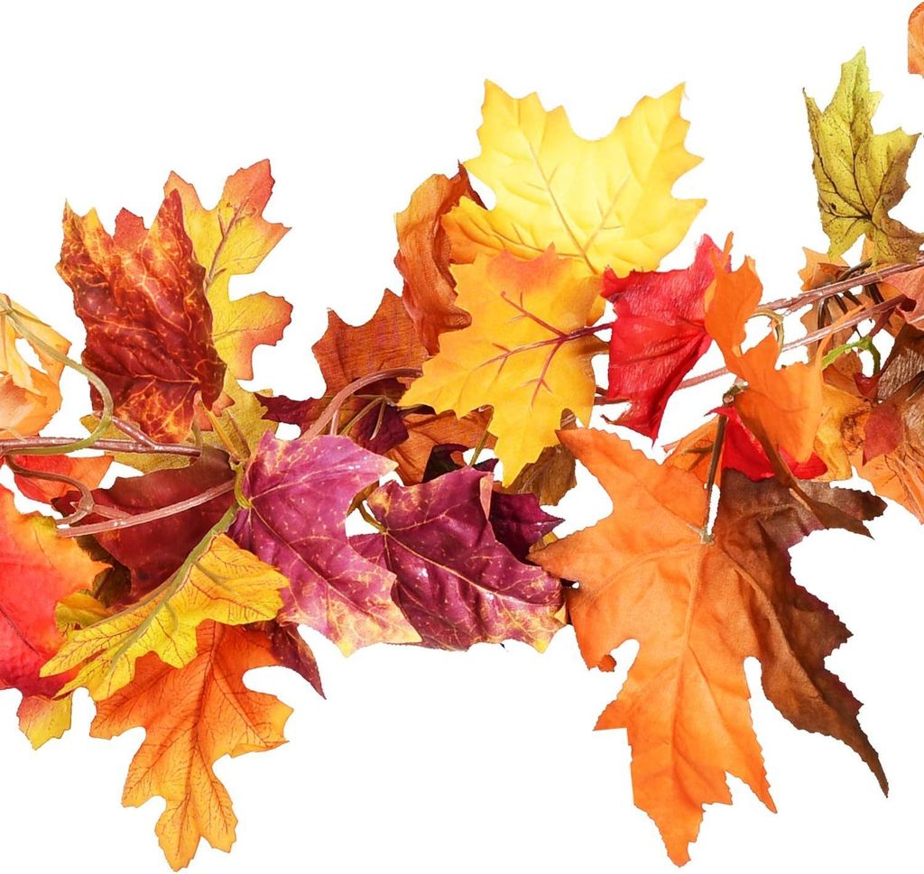 Autunno decorazione foglie d'acero steli foglie artificiali di seta foglie d'ace